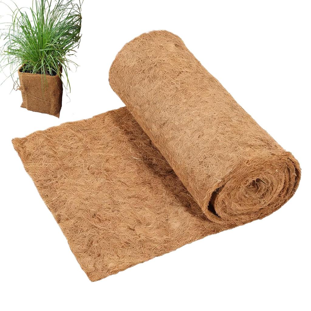 Rotolo in Fibra Vegetale Tappetino Tappeto per Rettili Biancheria da Letto per Rettili Isolamento Fioriera Cestino Fodera in Fibra di Cocco Protezione Piante