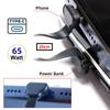 NFHK Angled To Flat Power USB Data Cable 65W Fast Charging for and Cell Phones 2pcs/Lot USB-C Type-C USB-C Ultra-Thin 2.0 Laptops, Tablets,