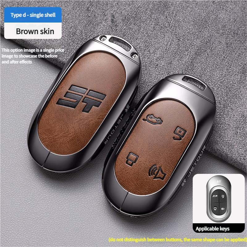 Pour Chery JETOUR X70PRO X90PLUS Mountain Sea L7 Housse de Protection Porte-Clés de Voiture Boîtier Métallique Convient