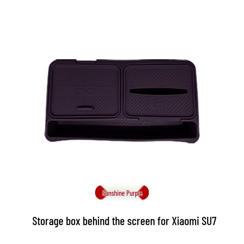 Universal Car Organizer: Screen Holder, Tissue Box, and Storage Tray for Xiaomi YU7