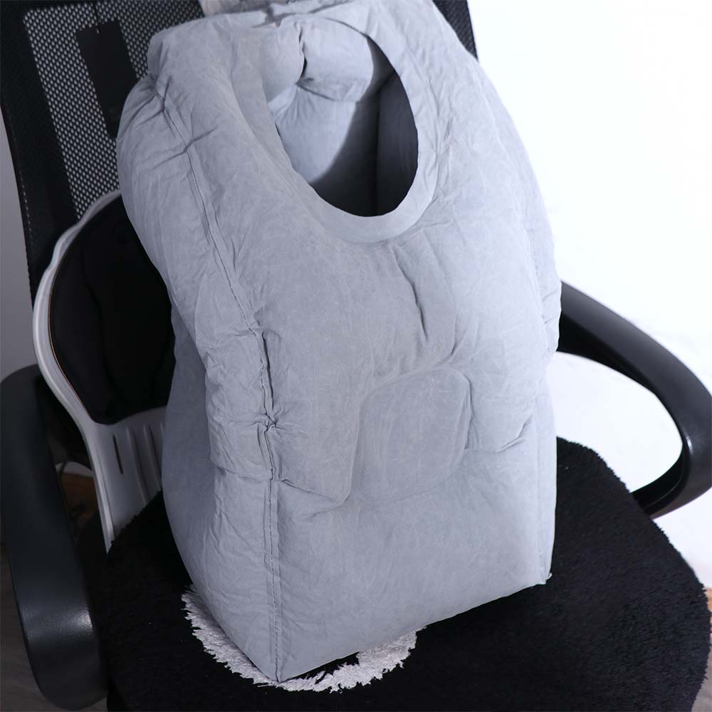Air Cushion Inflatable Travel Pillow Head Support Chin Support Pillow Office Nap Pillow  Bus Train