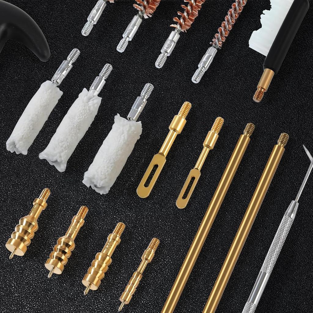 Universal Handgun Cleaning Kit for .22 .357/.38/9mm .40 .45 Caliber Pistol Gun Brush Tools Gun Accessories