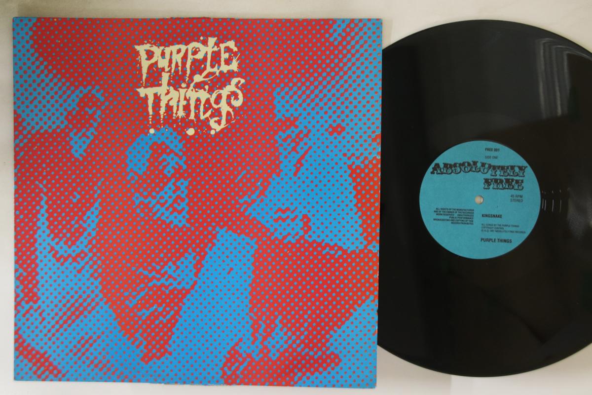 

12inch Record PURPLE THINGS - King Snake FREE001 ABSOLUTELY FREE 1987 UK Rock Used