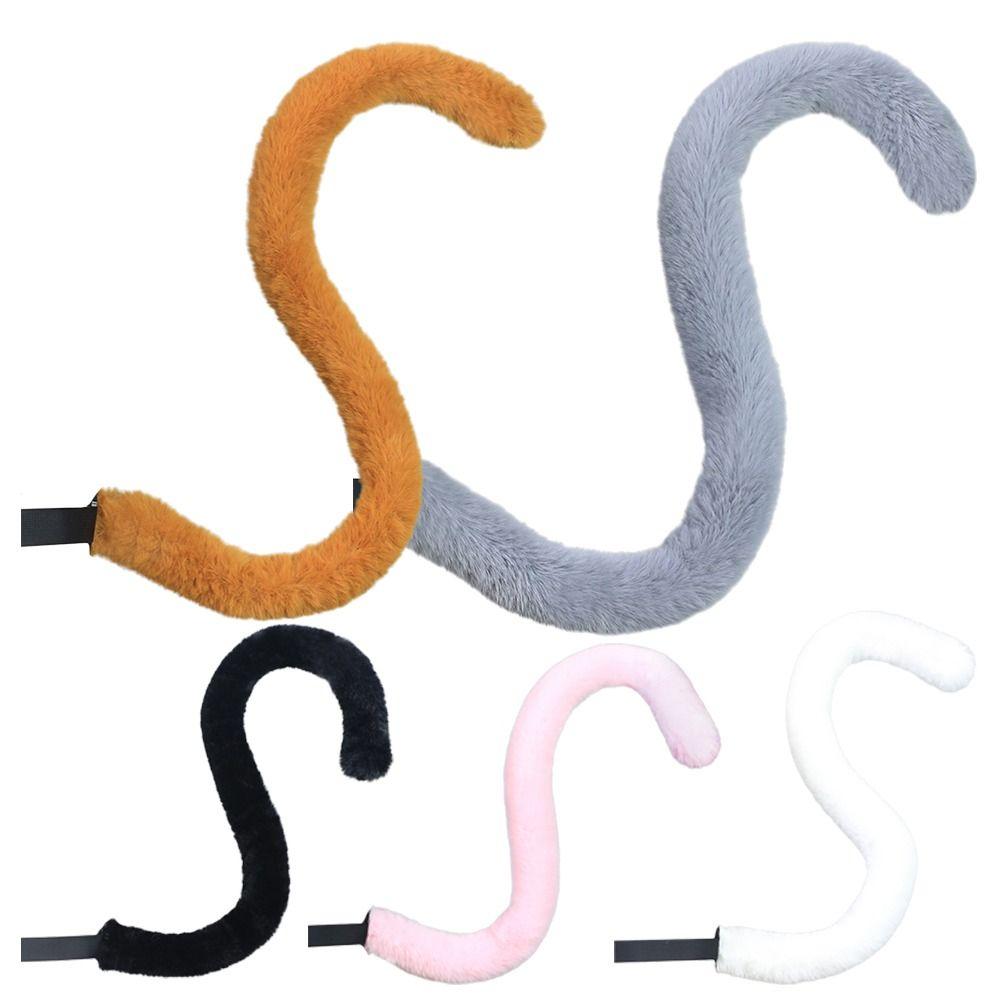 New Fluffy Plush Cosplay Cat Tail Long Lovely Cosplay Prop Handmade Cute Anime Cosplay Accessories Halloween