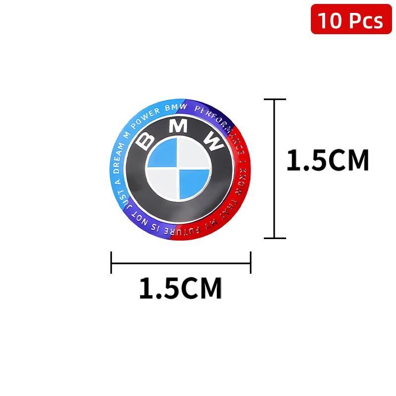 15mm Car Door Keyhole Cover Sticker Car Door Lock Keyhole Protection Stickers For BMW Performance M1 F25 F26 F15 F16 E90 E91 E92