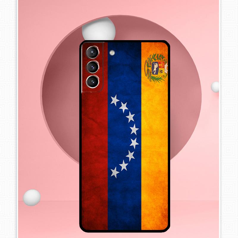 Venezuela Flagge Wappen Fall Für Samsung Galaxy S24 S23 Ultra S22 S20 FE S21 FE Hinweis 10 20 S8 S9 S10 Plus Abdeckung