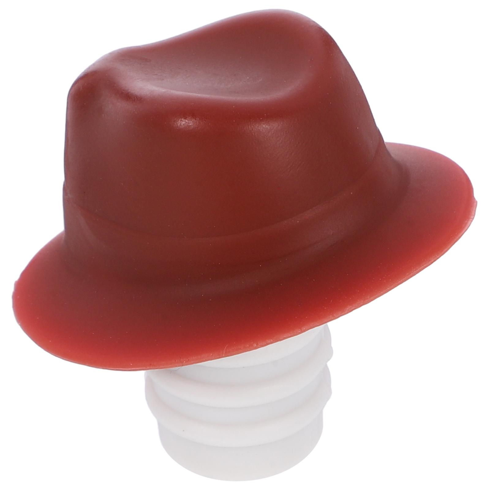 

Silicone Wine Bottle Stopper Cowboy Hat Shaped Reusable Sealing Decor For Wine Whisky Bottle Bar Party Kitchen Barware кофейный