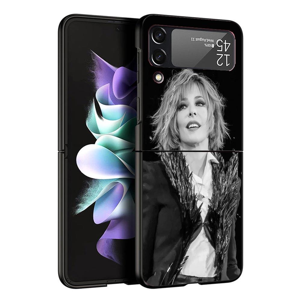 Mylene Farmer Case For Samsung Galaxy Z Flip 7 6 5 4 3 z Flip7 Flip6 Flip5 Flip4 5G Phone Cover Flip3 Folding Coque