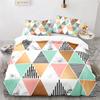 Marble Duvet Cover Full King Microfiber Geometric Bedding Set Abstract Triangle Comforter Cover For Kid Adult Teen Bedroom Decor
