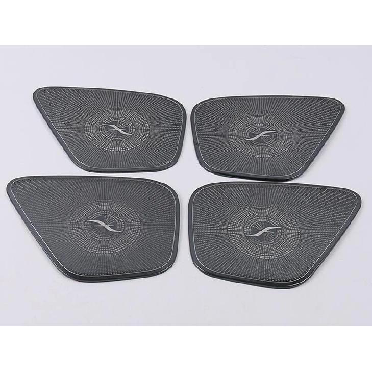 For Mercedes-Benz GLB-Class X247 GLB200 220 250   Stainless Steel Speaker Cover Interior Trim Side Door Stereo Bezel