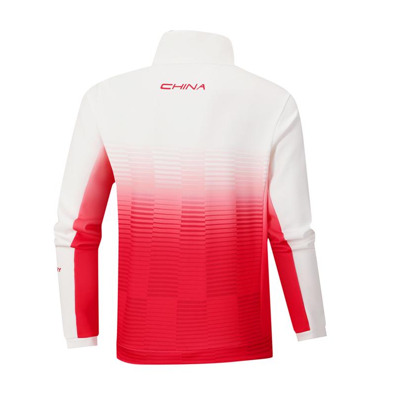 Unisex Spring/Autumn Long-Sleeve Sports Suit: Chinese Team Training Wear & Martial Arts Coach Uniform with Stand-up Collar