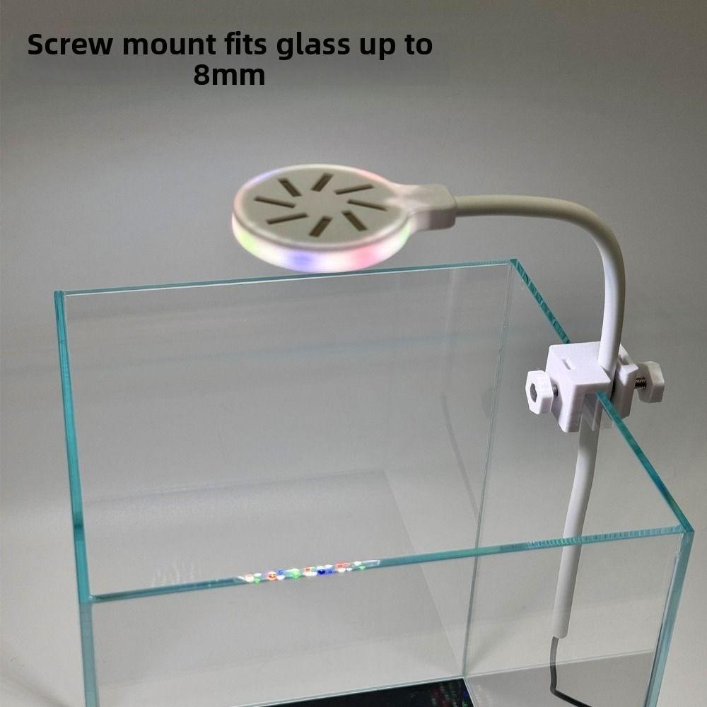 Waterproof Fish Tank Lamp Rotation Plants Grow Lamp Clip-on Aquarium Lamp Home Decorations