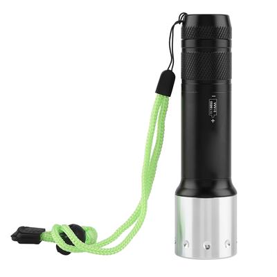 Stop Aluminium Przenośna LED Wodoodporna Latarka Nurkowa Latarka Outdoor 3 Tryby Regulowane