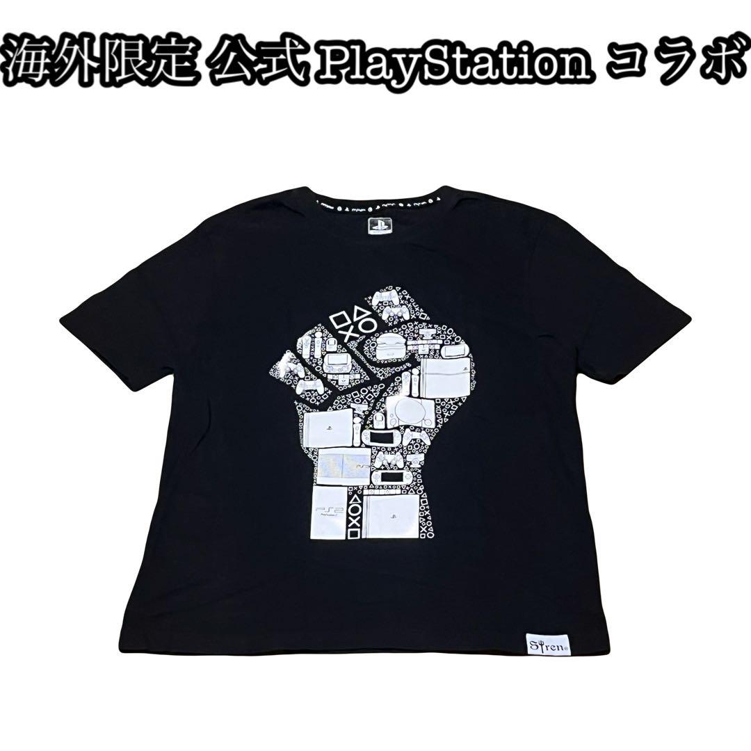 

[USED] Overseas Exclusive PlayStation Collaboration T-Shirt, Super Rare, Thick, Heavy, Black
