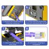 Pass Through Crimp Plier Cat7 Cat6 Cat6A Cat5 Cat5E Stripping Crimping Tool With 8P/6P Ethernet Connectors