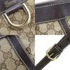 Gebrauchte GUCCI Schultertasche 203257 Abbey GG Canvas beige Dunkelbraun Diagonal getragen