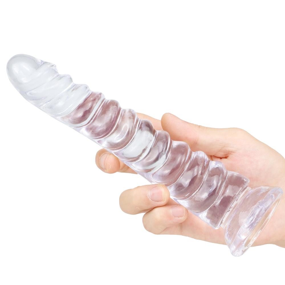 Realistisk dildokan for kvinner RUNYU Sexleketøy Fake Penis Anal Butt Plug