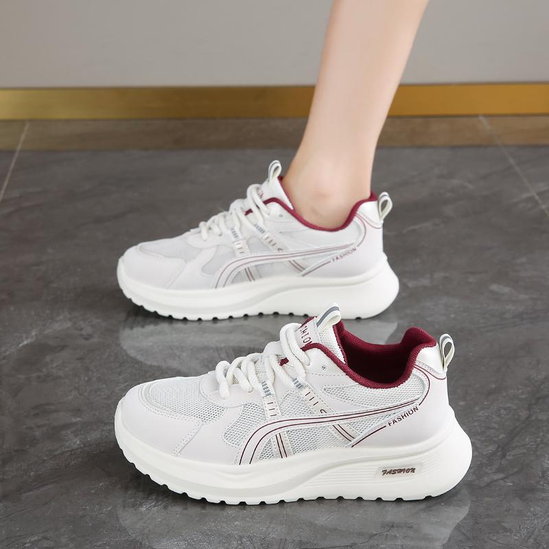 CRLAYDK Summer Women's Lightweight Tennis Walking Shoes Breathable Casual Sneakers Comfort Lace-up Sports Mesh Stylish Trainers