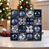 Weihnachtskugel-Schmuck 44 Stück Weihnachtsbaum-Dekoration Feiertags-Anhänger Für Schaufenster Wohnzimmer Zuhause Foto