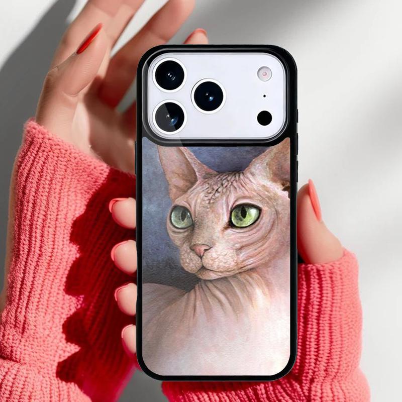 Sphynx Sphinx Cat Phone Case for iPhone 17 Air 16e 15 14 13 Pro Max Back Cover for 12 11 Pro Coque