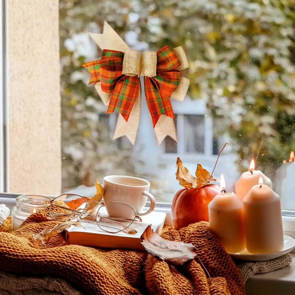 3pcs, Christmas Bow Knot Door Hanging Decoration Pendant Christmas Tree Decoration Bow Ornament