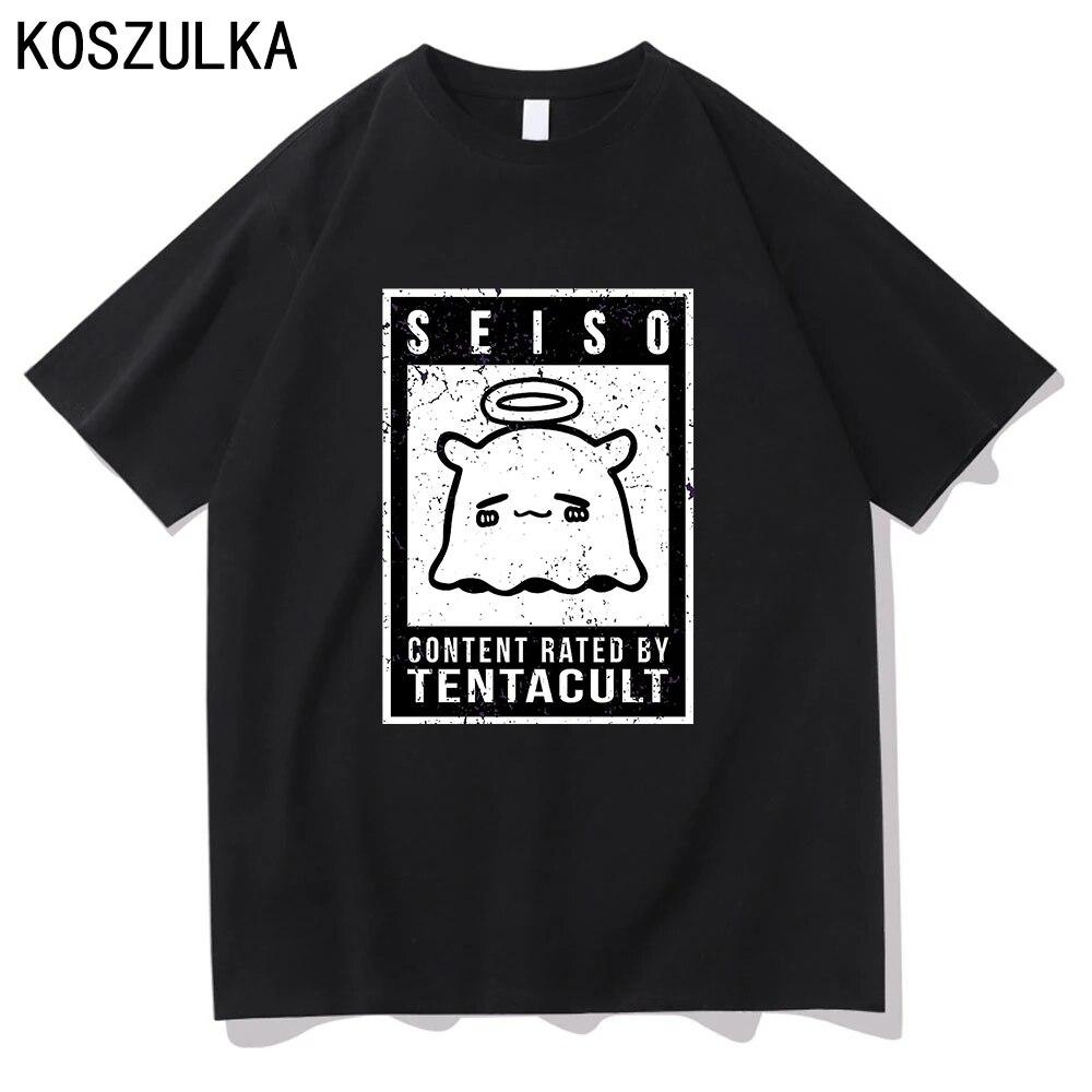 Hololive Takodachi T-shirt High Quality Cotton Tee Shirt Summer T Shirts Graphic Sudaderas Tako Unisex/women Hip Hop Sweatshirts Unisex