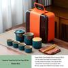 DZ JIA Portable Outdoor Ceramic Tea Set