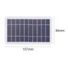2W Portable Solar Panel 4V5V/6V/12V Outdoor Hiking And Camping Waterproof Portable Charger Mobile Phone Charging Bank Charging 4