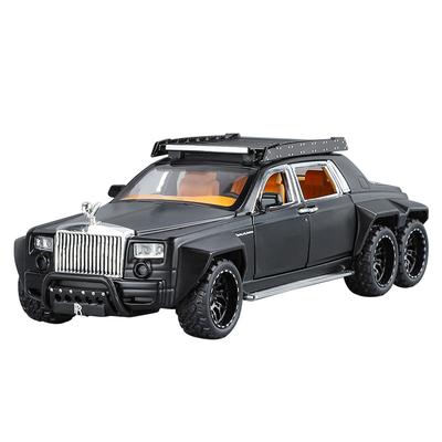 1/32 Rolls-Royce Phantom 6x6 Metalowy Model Samochodu Diecasts Metalowa Zabawka Model Pojazdów Terenowych Dźwięk i Światło Prezenty dla Dzieci