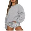 Women's Casual Fashion Round Neck Long Sleeve Sweatshirt