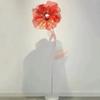 Hollow Design Artificial Flower 50cm Big Simulation Flower Silk Mesh Flower  Wedding Decoration