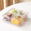 Multi-Compartment Glass Serving Dish