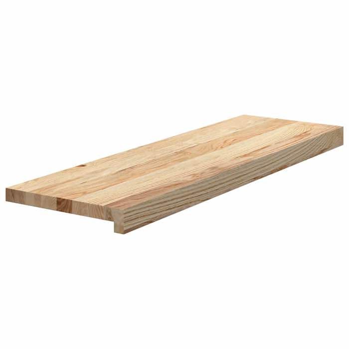 VidaXL Stair Treads 4 Pcs Untreated 80x25x2cm Solid Oak Wood 3282894