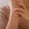 Cazador Stainless Steel Double Chains Bracelet for Women Initial Letter A-Z Alphabet Jewelry 2026 Bracelet on Hand Birthday Gift