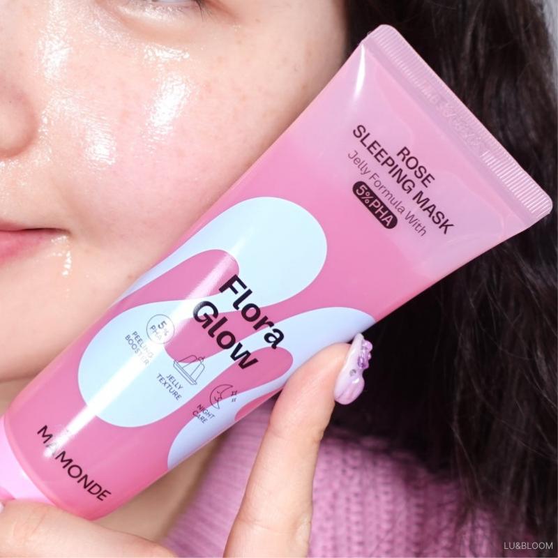 Mamonde Flora Glow Rose Sleeping Mask 80ml (+Free gift)