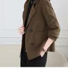Petite Women's Versatile Woolen Jacket - Autumn/Winter Style