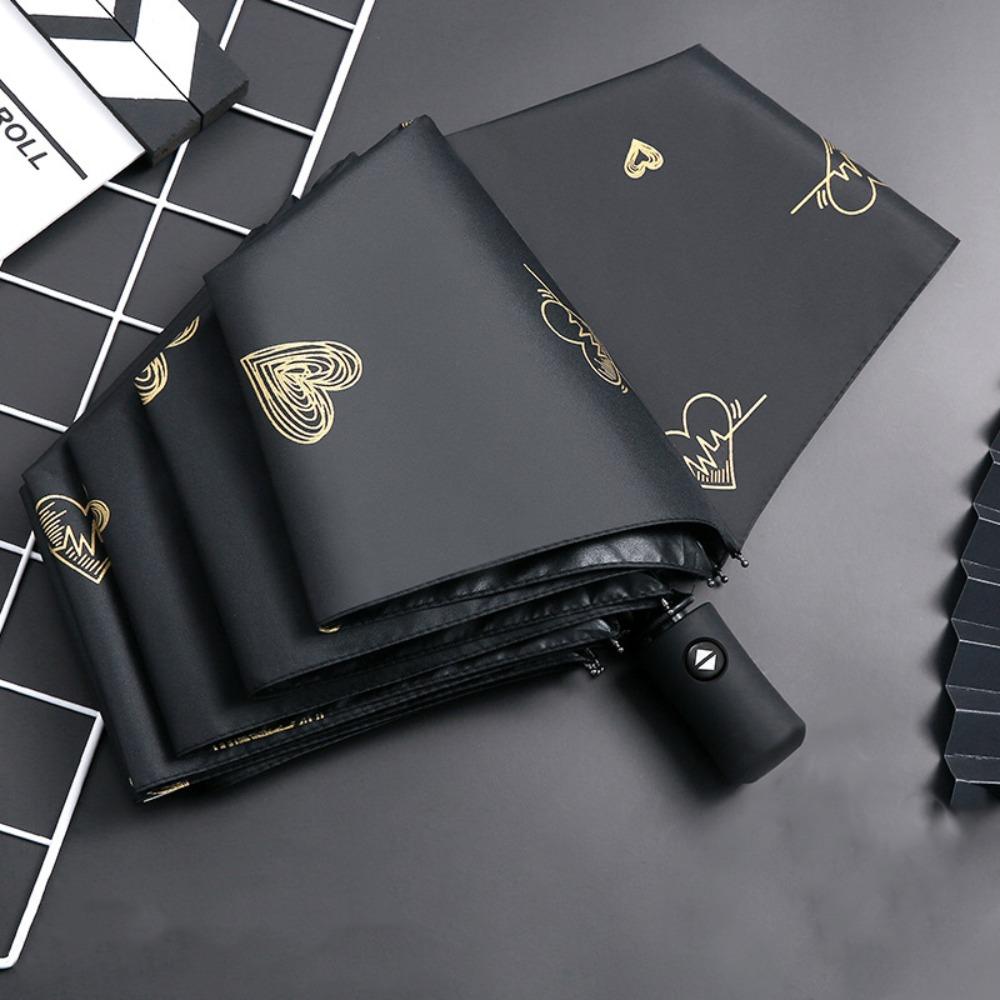 Fashion UV Protection Automatic Umbrella Windproof Reinforced Sun Umbrella Thickened Portable Rain Umbrella Daily