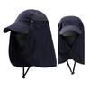Outdoor UV Sun Protection Summer Fishing Sun Hat Breathable Neck Face Sunshade Hat Adjustable Fisherman Cap