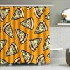 Pizza Shower Curtain Funny Italian Food Lover Gift Home Decor Waterproof Bathroom Set