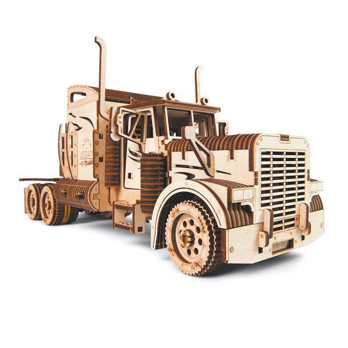 UGEARS VM-03 Wooden Truck To Build - Miniature Model - Ecological - Brown - 541 Pieces