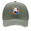 Wolf  Nature Wildlife  Themed Design Sandwich Baseball Cap
