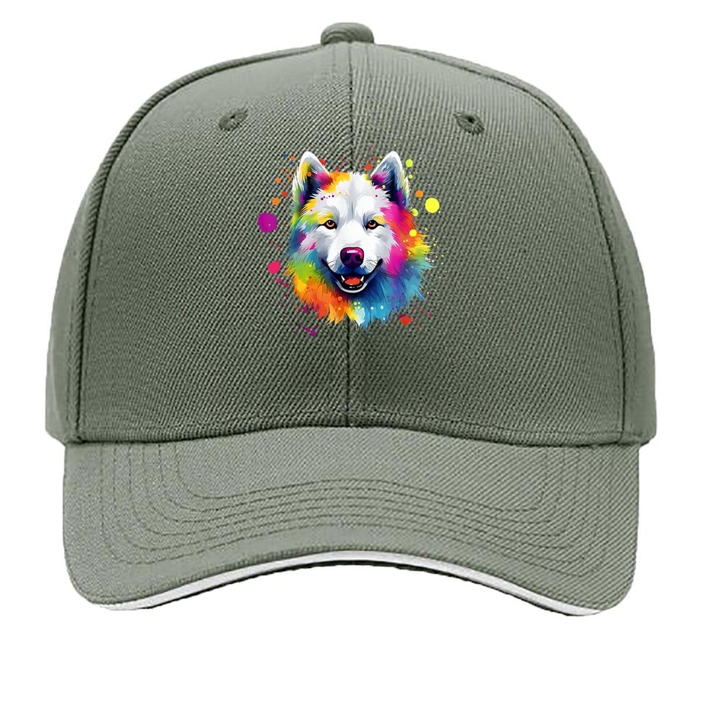 Wolf Nature Wildlife Themed Design Sandwich Baseball Cap