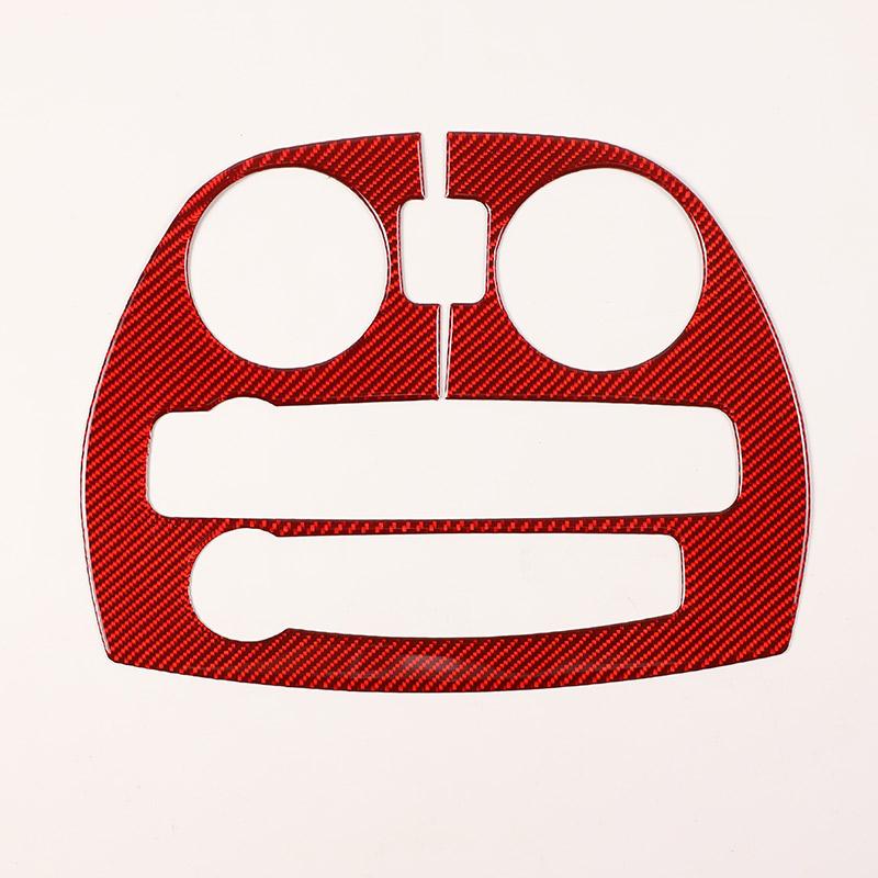 For Mitsubishi Eclipse 2006-2011 Soft Carbon Fiber Car Center Control Air Outlet Panel Cover Trim Sticker Car