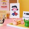Japanese-Korean Cute Pig Ornament: Creative Heart-Shaped Note and Photo Clip