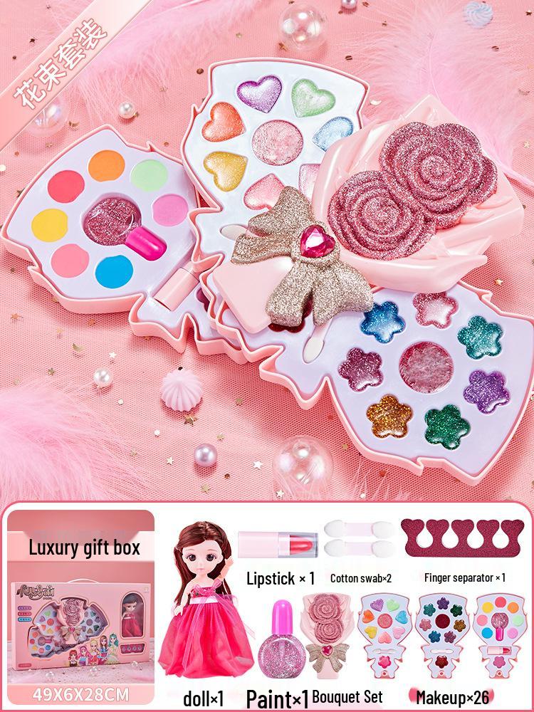 Kids' Makeup Set for Ages 3-6: Genuine Girls' Playhouse Toy with Lipstick 012/013