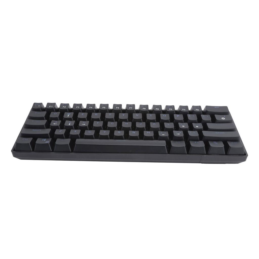 61 Key Wired Mechanical Keyboard LED Backlit Gaming Keyboard with Blue Switch for Computer