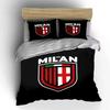 "Set Lenzuola Logo AC Milan" Set Copripiumino Lenzuola Copripiumino Federe  (1 * Copripiumino 2 * Federe, senza piumino)