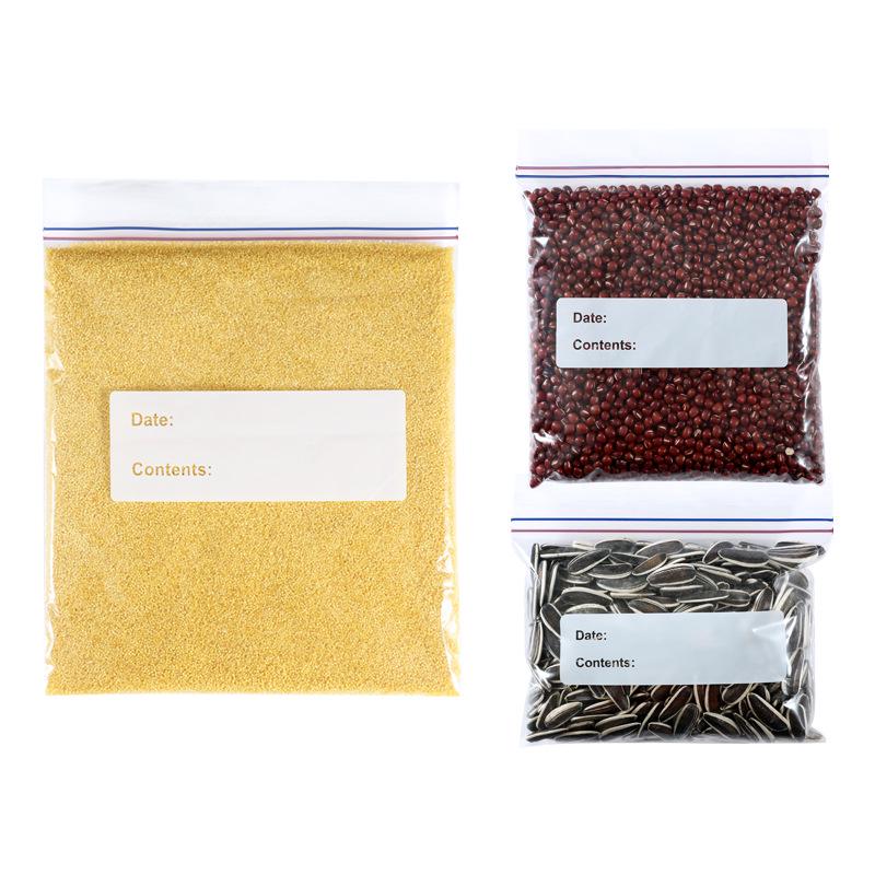 Food-Grade Double Rib Fresh-Keeping Storage Bags for Refrigerator - Thickened for Refrigeration and Freezing