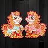 1 Pair Flocking Paper 2026 Zodiac Horse Stickers Chinese Style Spring Festival Couplets  Celebration
