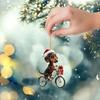Creative Acrylic Acrylic Dachshund 8cm Multicolor Car Mirrors Christmas Decorations